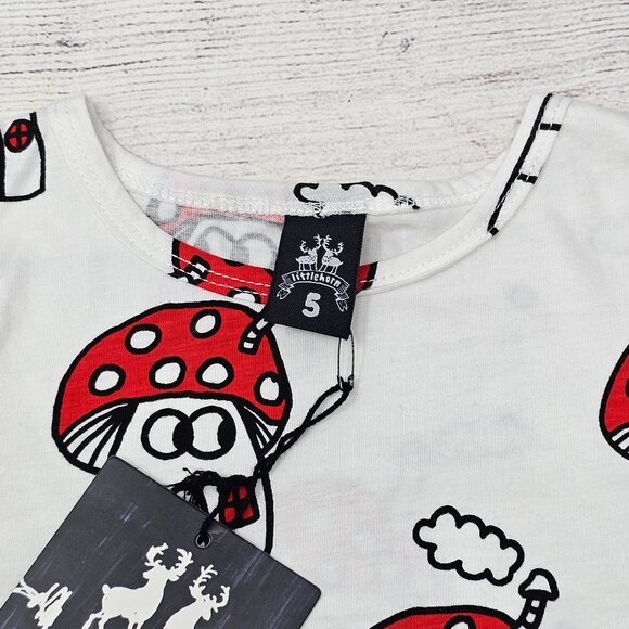 NWT Little Horn Sold Out Mushroom‎ Girls T-Shirt Size 5Y - Picture 2 of 4